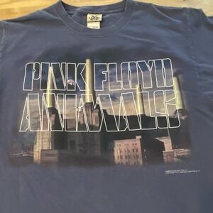 Pink Floyd VTG Animals‎ Liquid Blue Adult L Music Tour Album Mens Tee Shirt T